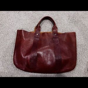Clare Vivier Tropezienne Brown Leather Tote